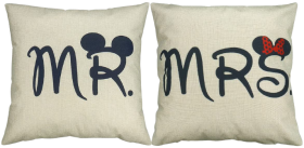 Mr And Mrs Pillows Cover