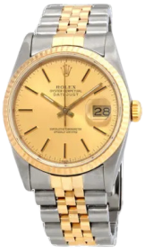 Rolex Pre Owned Oyster Perpetual Datejust Two Tone 18KT